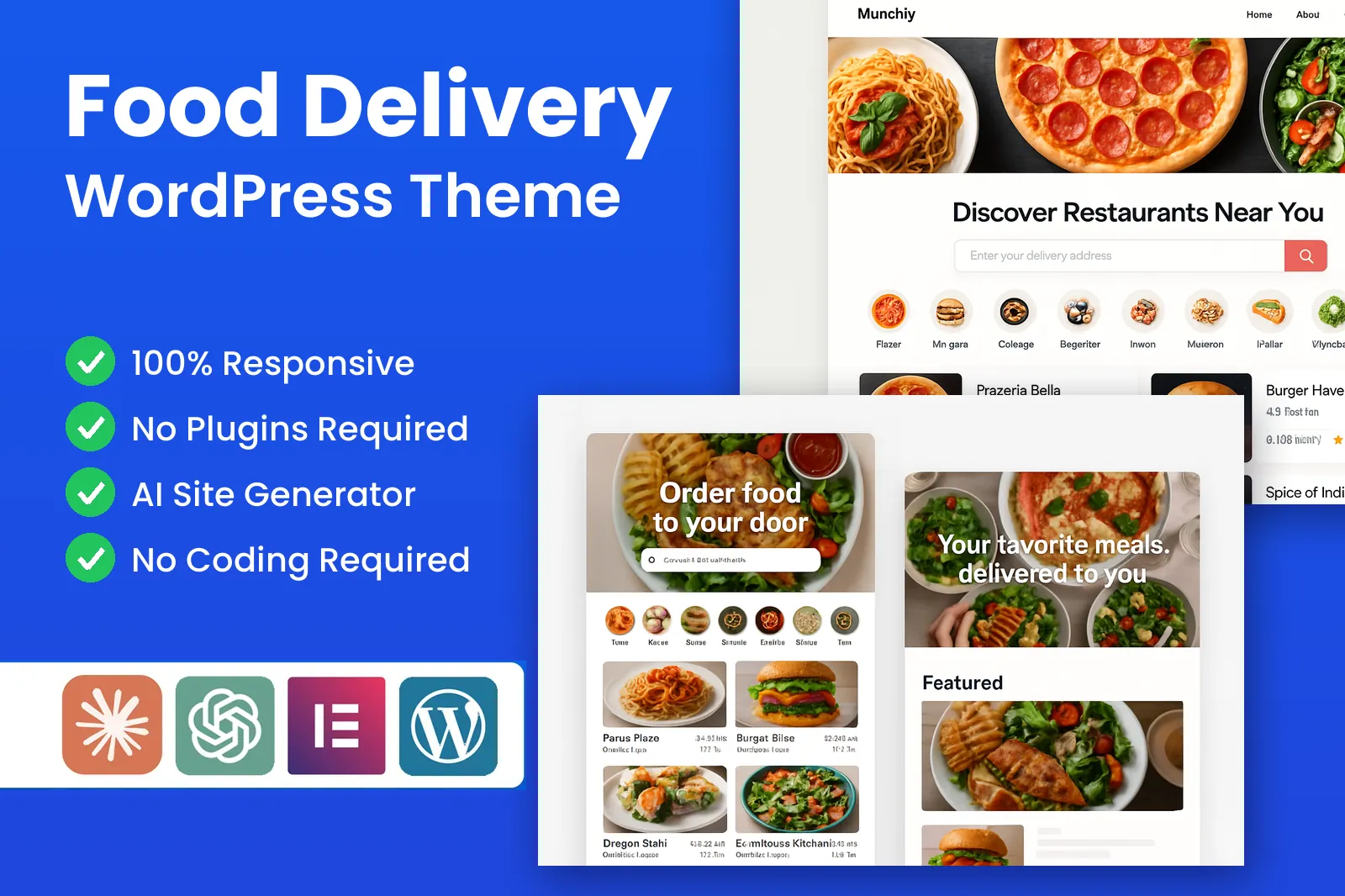 WordPress Food Delivery Theme screenshot