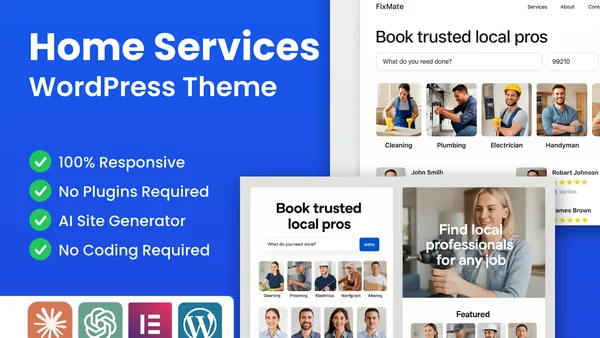 WordPress Home Services Theme preview