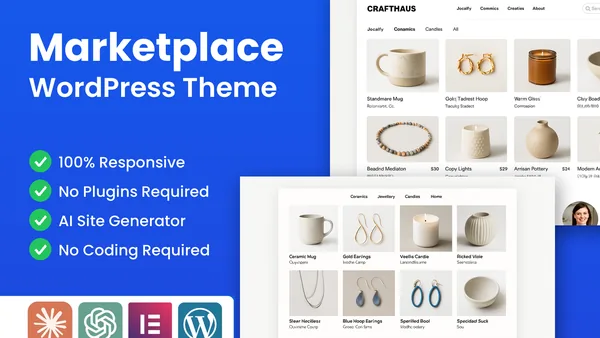 WordPress Marketplace Theme preview