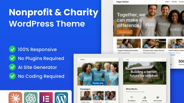 WordPress Nonprofit Theme preview