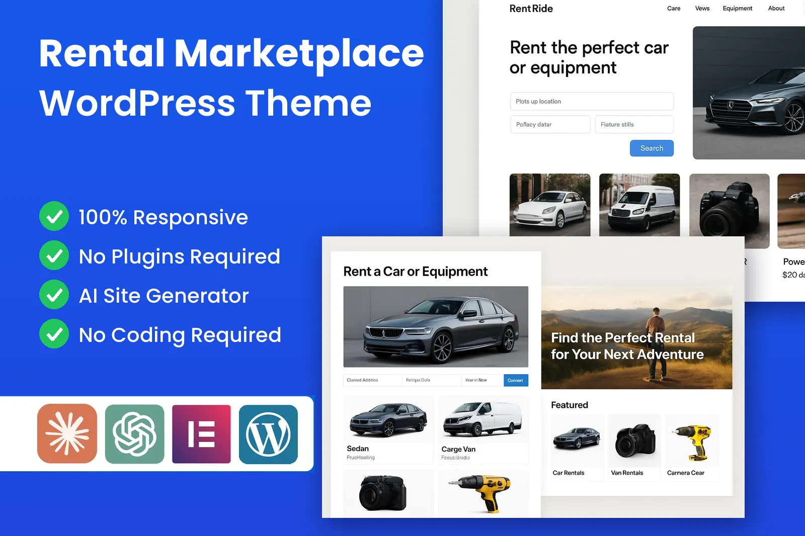 WordPress Rental Theme screenshot