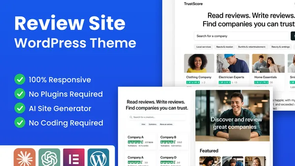 WordPress Review Theme preview