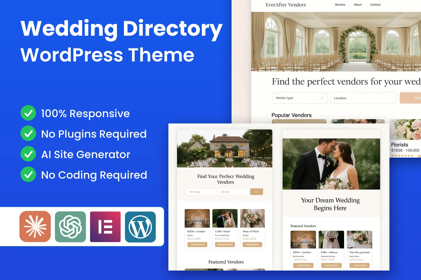 WordPress Wedding Directory Theme screenshot