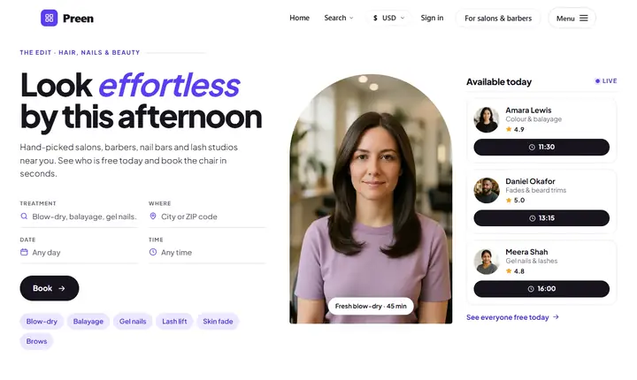 WordPress Booking Theme preview