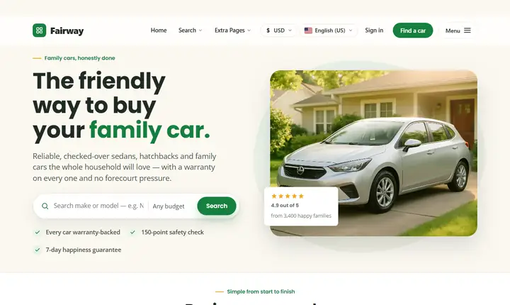 WordPress Car Dealer Theme preview