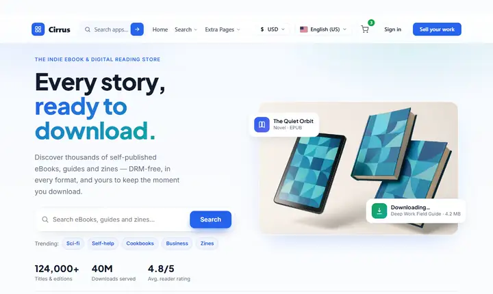 WordPress Digital Download Theme preview