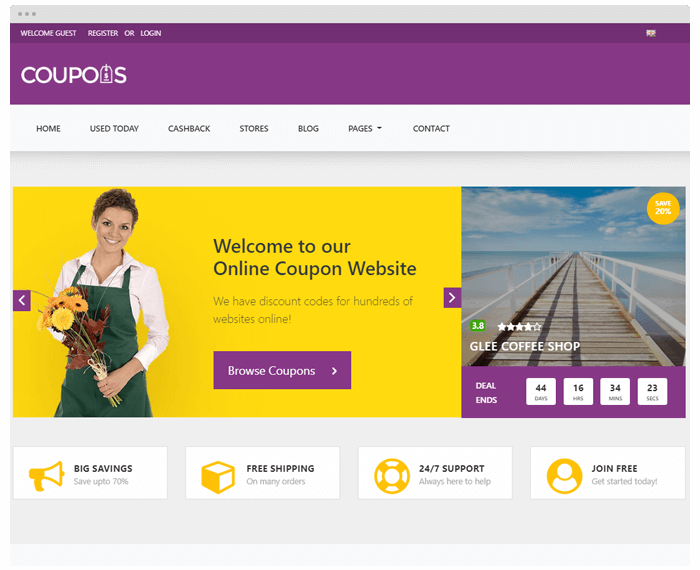 Coupon Theme 4 demo