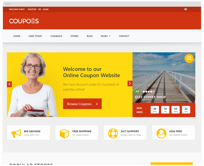 Coupon Theme 5 demo