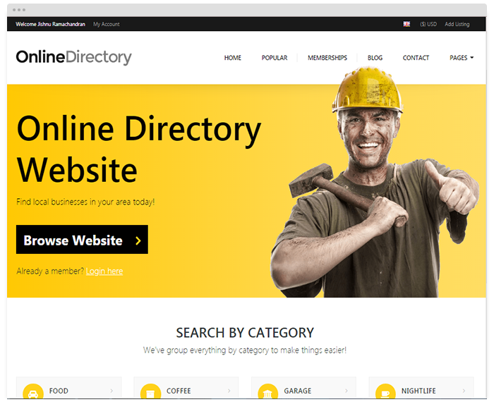Plumbers Directory demo