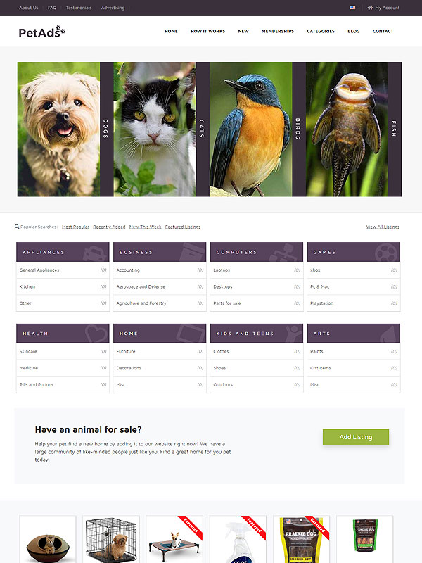 Classifieds – Pets