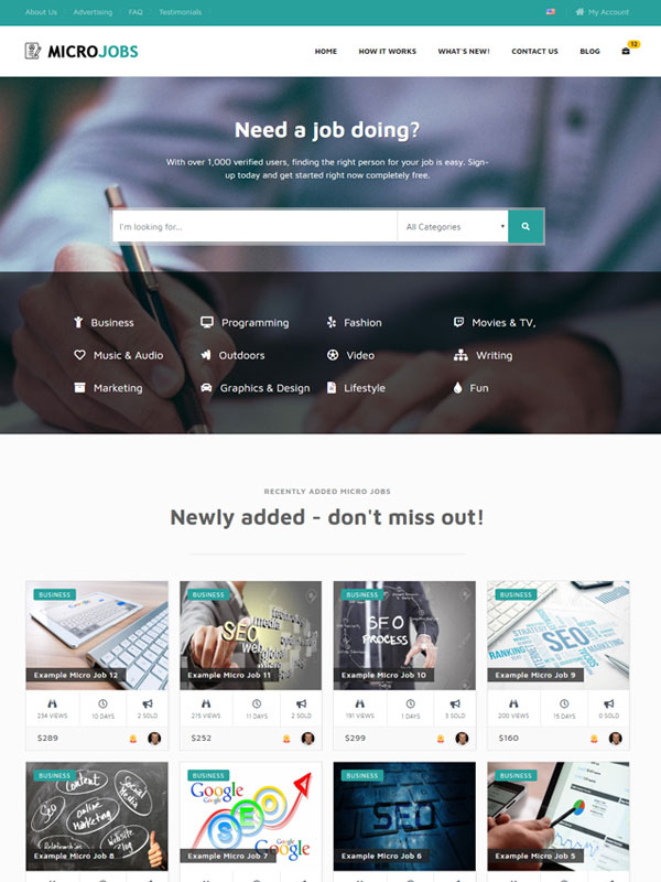 Micro Jobs – Turquoise