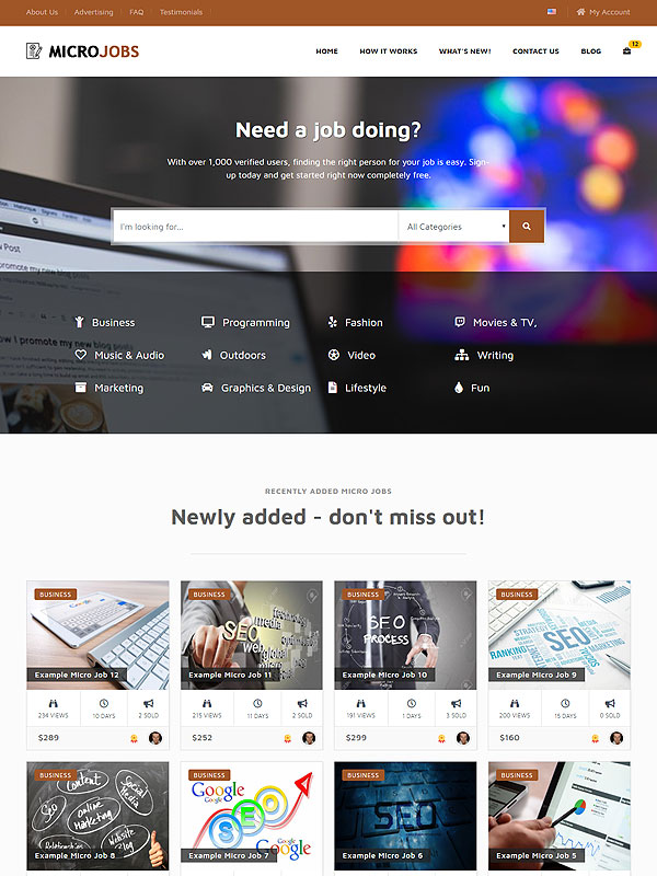 Micro Jobs – Brown