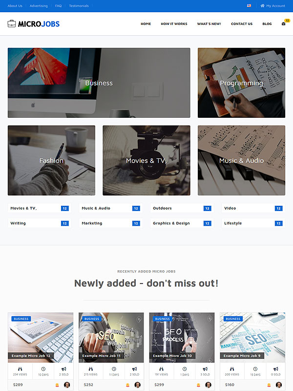 Micro Jobs – New Blue