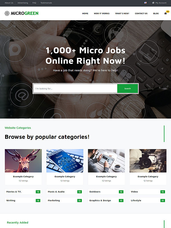 Micro Jobs – Green