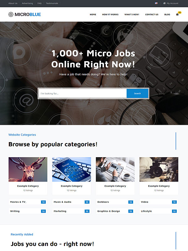 Micro Jobs – Blue