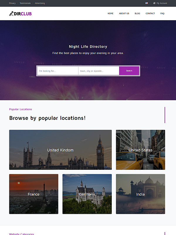 Directory – Night Life