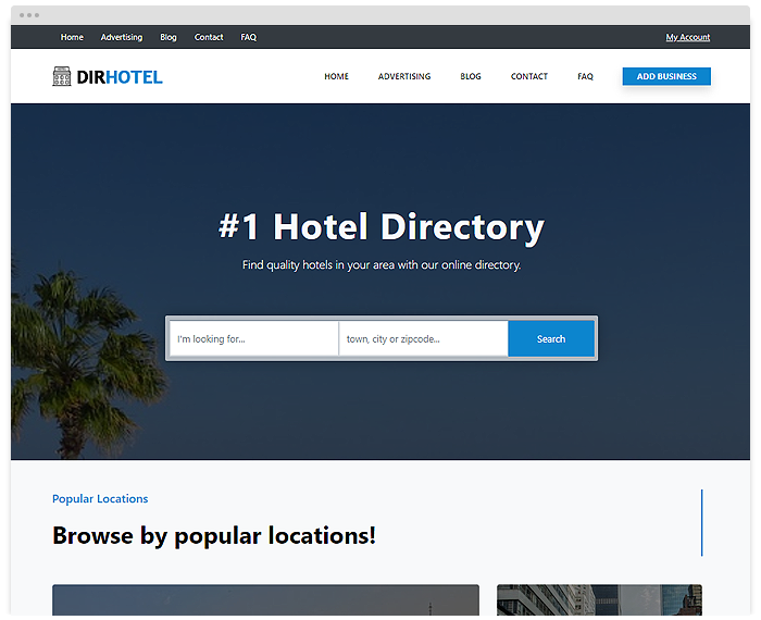 Directory – Hotels demo