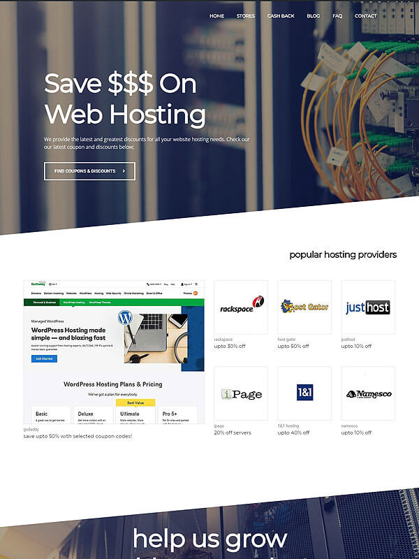 Hosting Coupons Theme