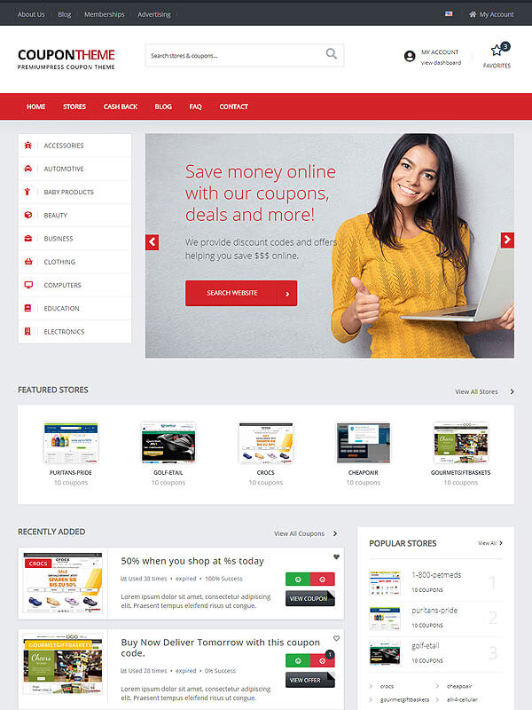 Classic Coupon Theme