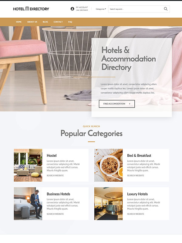 Hotel Directory Theme