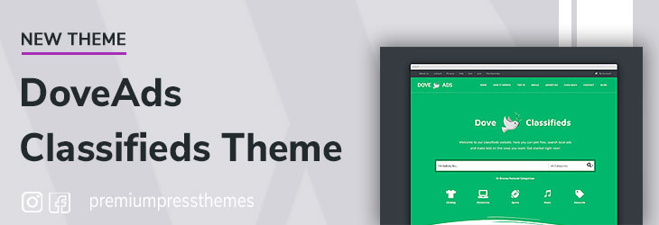 New Classifieds Theme for WordPress – DoveAds