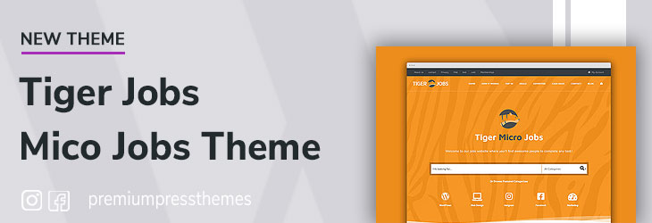 New TigerJobs Theme for WordPress