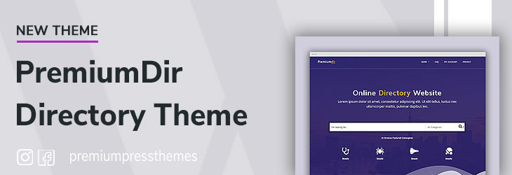 New PremiumDir WordPress Theme
