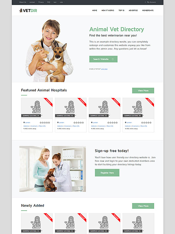 Vet Directory Theme