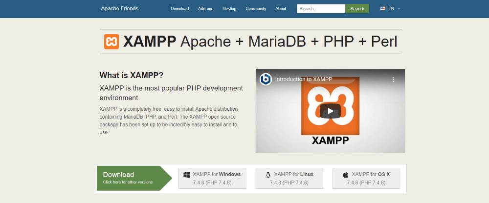 Installing Xampp WordPress