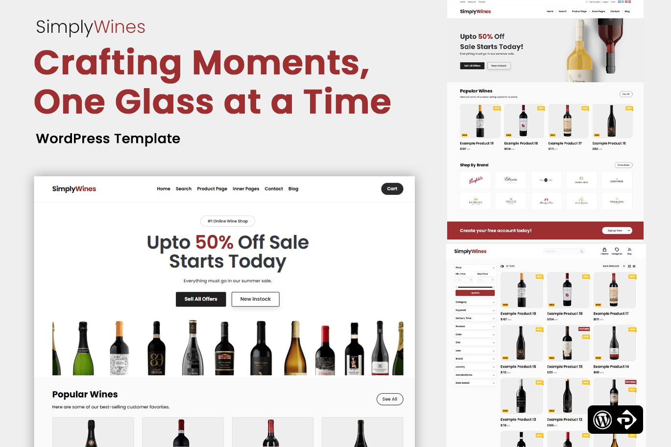 Wine Shop Website Templates